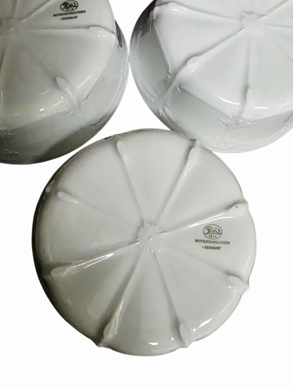 Lot of 3 Hutschenreuther Baronesse White Fruit Cereal Dish